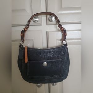 Chelsea Coach Black Pebbled Leather Purse